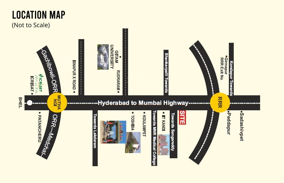 Sangareddy Open Plot venture Map