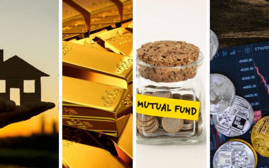 Realestate vs Gold vs Mutual fund vs Stock
