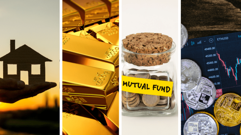 Realestate vs Gold vs Mutual fund vs Stock