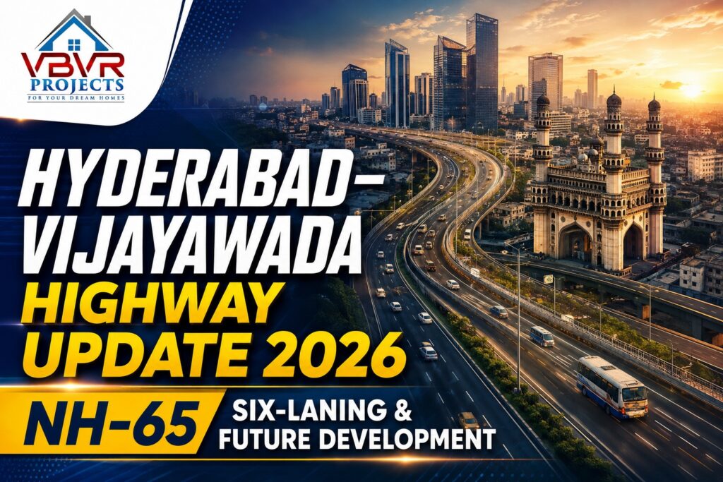 Hyderabad Vijayawada Highway NH-65 six-laning and future development update 2026