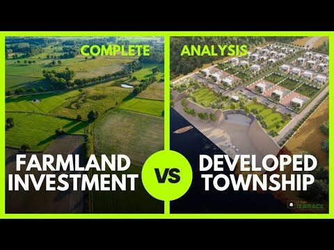 Comparison of agricultural land and HMDA-approved residential open plots near Hyderabad.